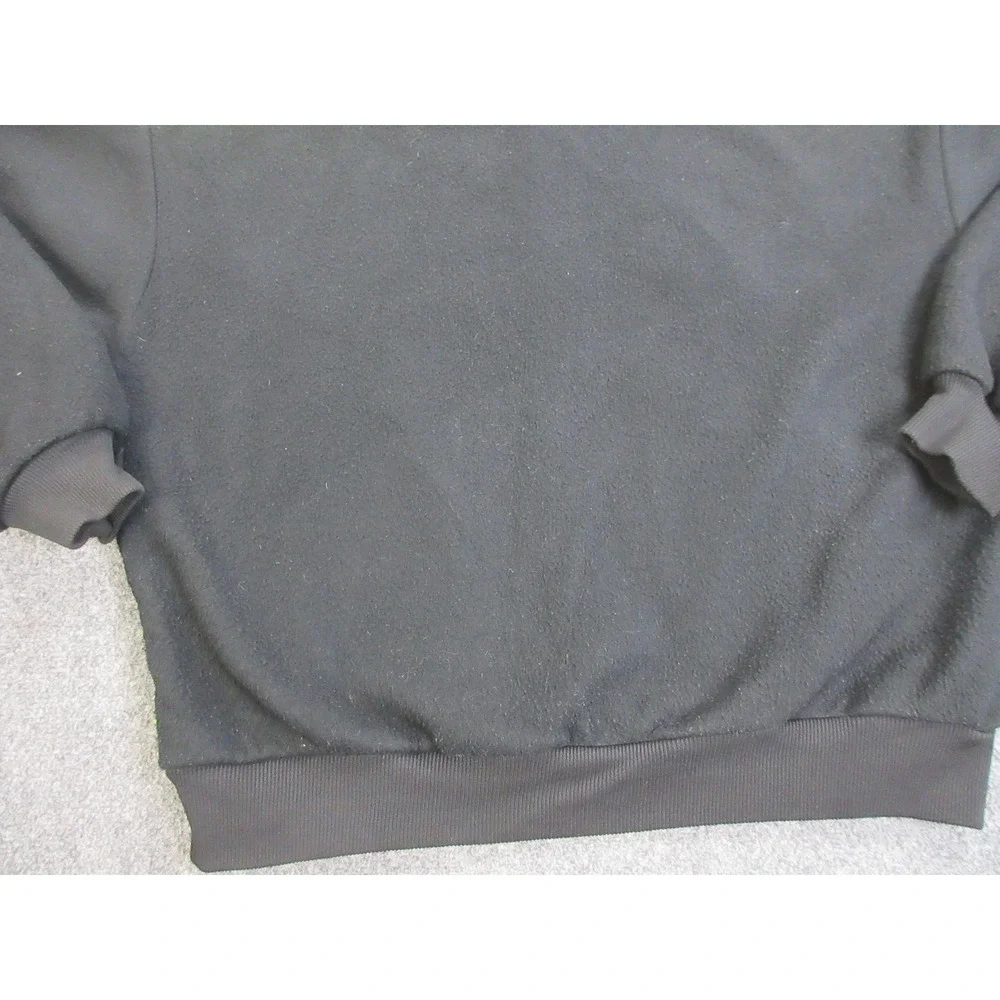 Vintage Columbia Fleece Jacket Mens XL‎ Black Bomber Neon Zip USA Made 90s